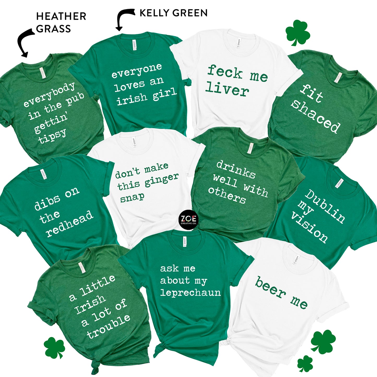 St Patrick's Day Quotes Matching Group Shirts