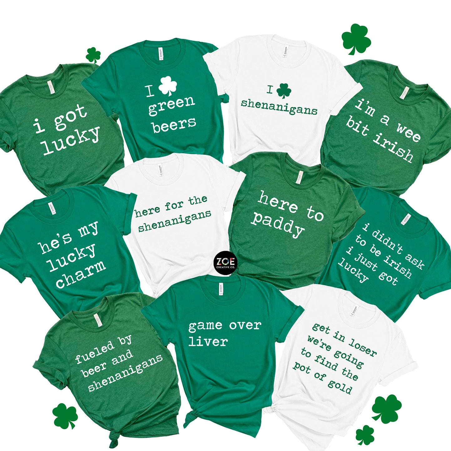 St Patrick's Day Quotes Matching Group Shirts