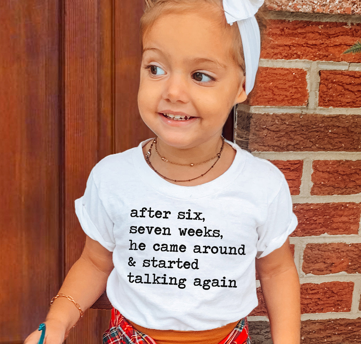 After Six Seven Weeks - Short Sleeve Kids Shirt