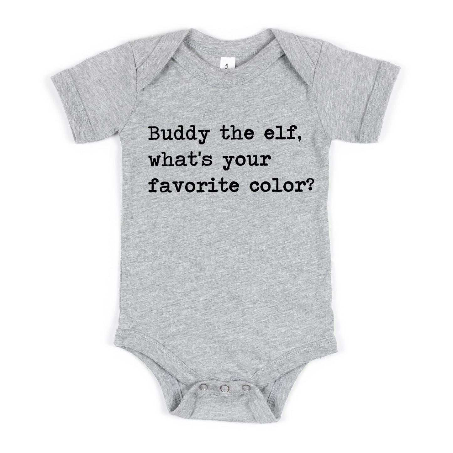 Buddy The Elf What's Your Favorite Color - Short Sleeve Kids Shirt