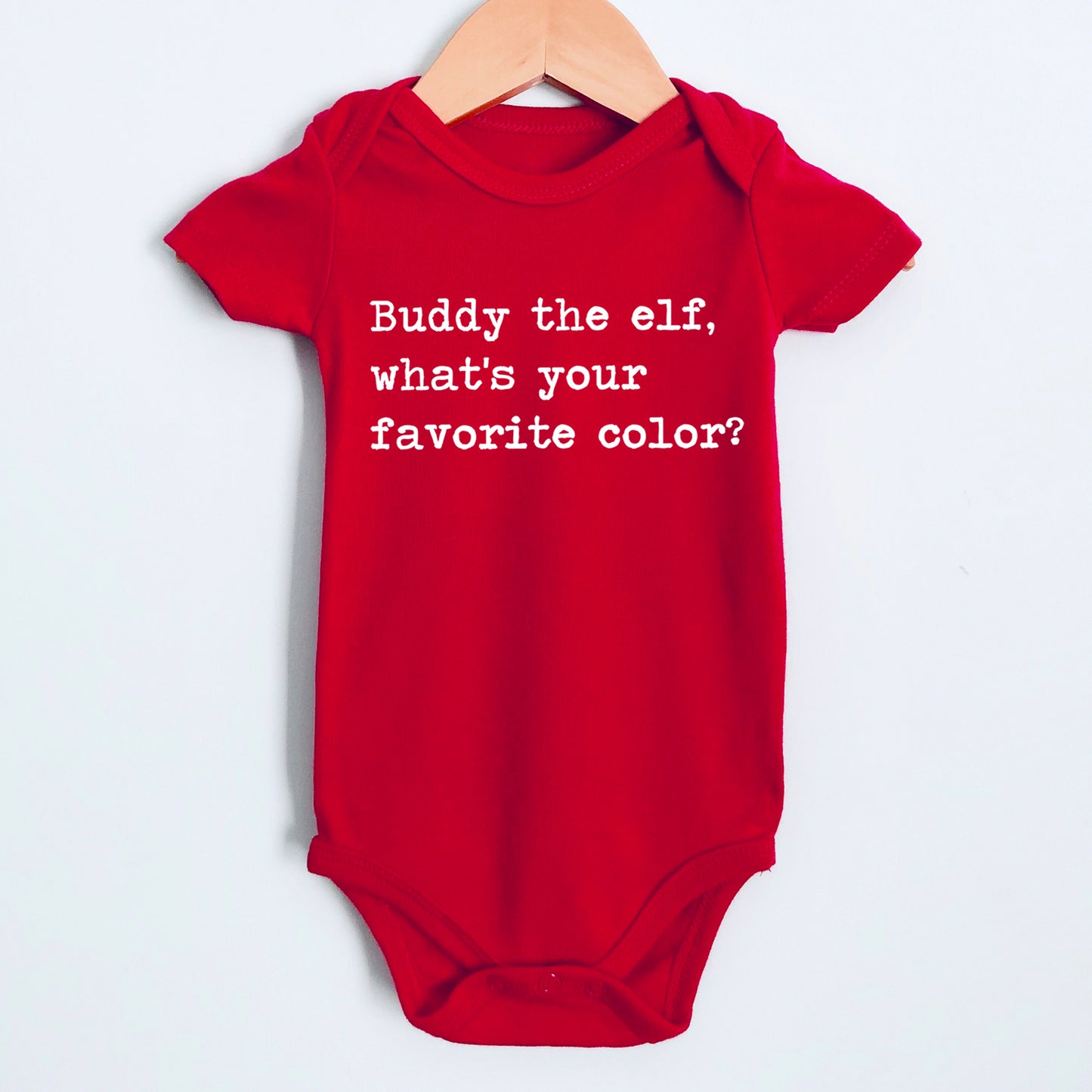 Buddy The Elf What's Your Favorite Color - Short Sleeve Kids Shirt