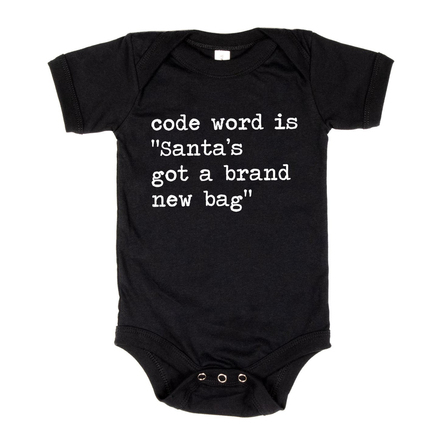 Code Word Is Santa's Got A Brand New Bag - Short Sleeve Kids Shirt