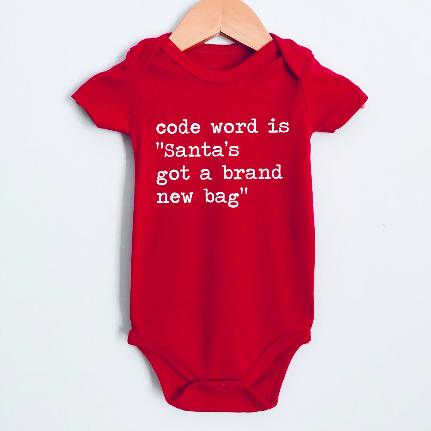 Code Word Is Santa's Got A Brand New Bag - Short Sleeve Kids Shirt