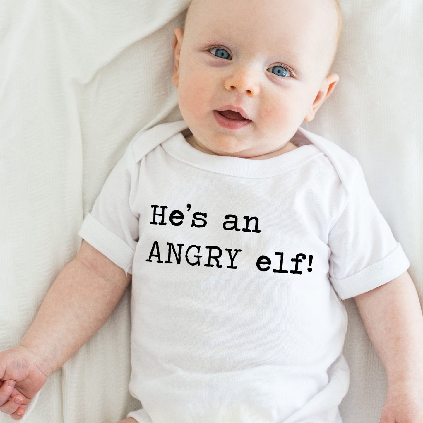 He's An Angry Elf - Short Sleeve Kids Shirt