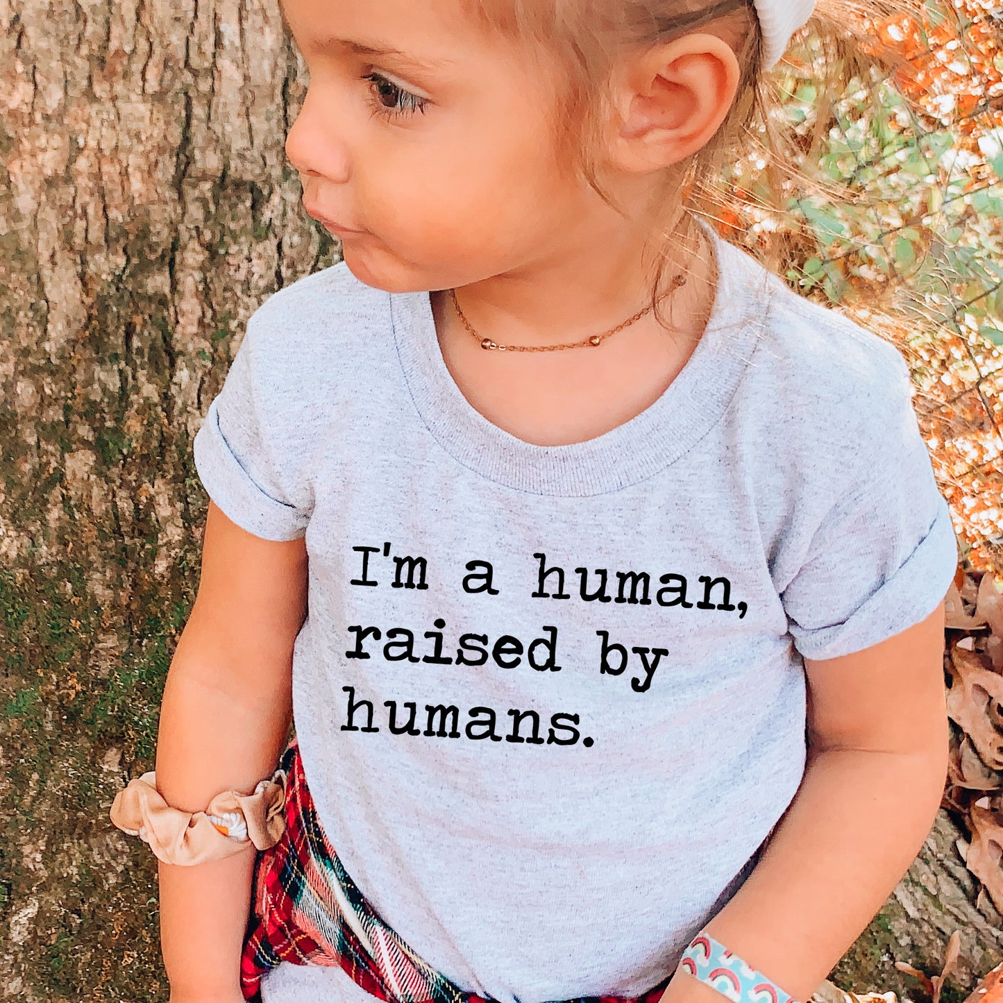 I'm A Human Raised By Humans - Short Sleeve Kids Shirt