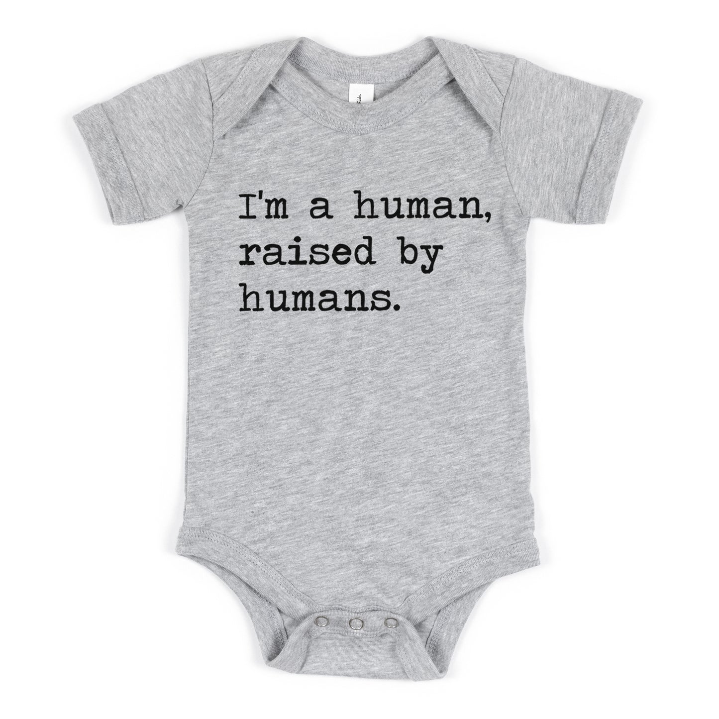 I'm A Human Raised By Humans - Short Sleeve Kids Shirt
