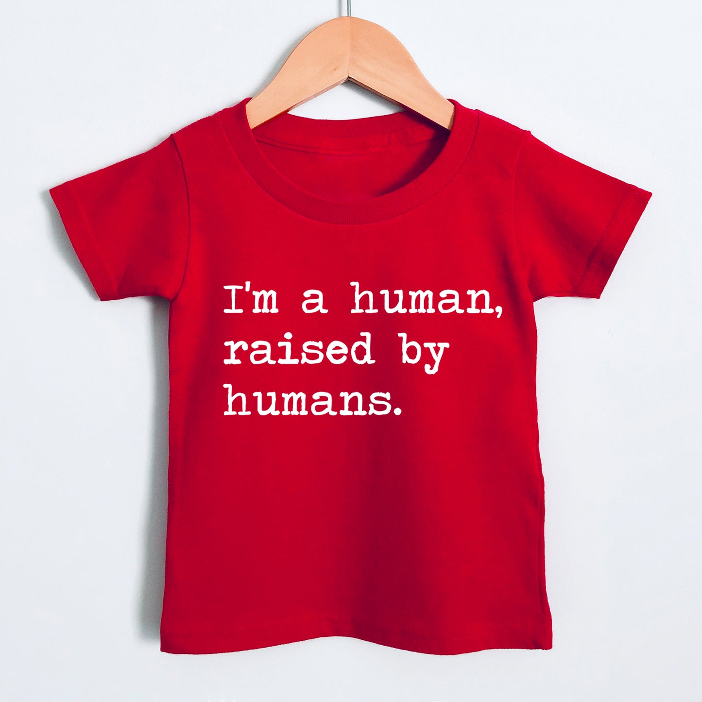 I'm A Human Raised By Humans - Short Sleeve Kids Shirt