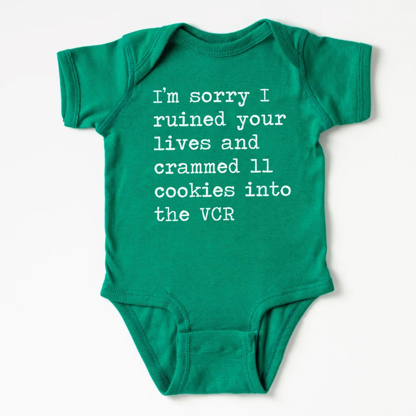 I'm Sorry I Ruined Your Lives And Crammed 11 Cookies Into The VCR - Short Sleeve Kids Shirt