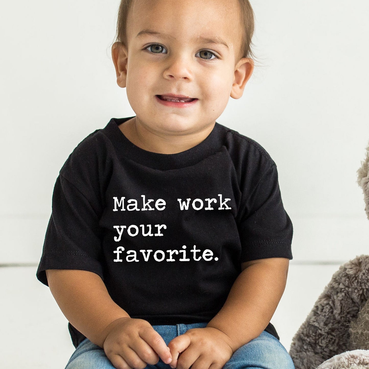 Make Work Your Favorite - Short Sleeve Kids Shirt