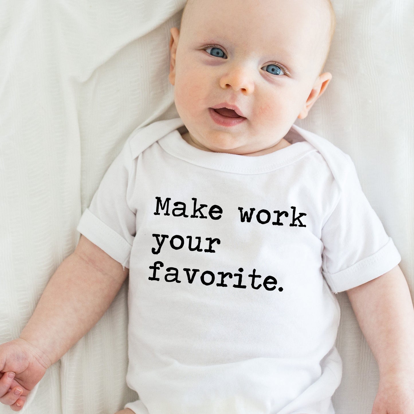 Make Work Your Favorite - Short Sleeve Kids Shirt