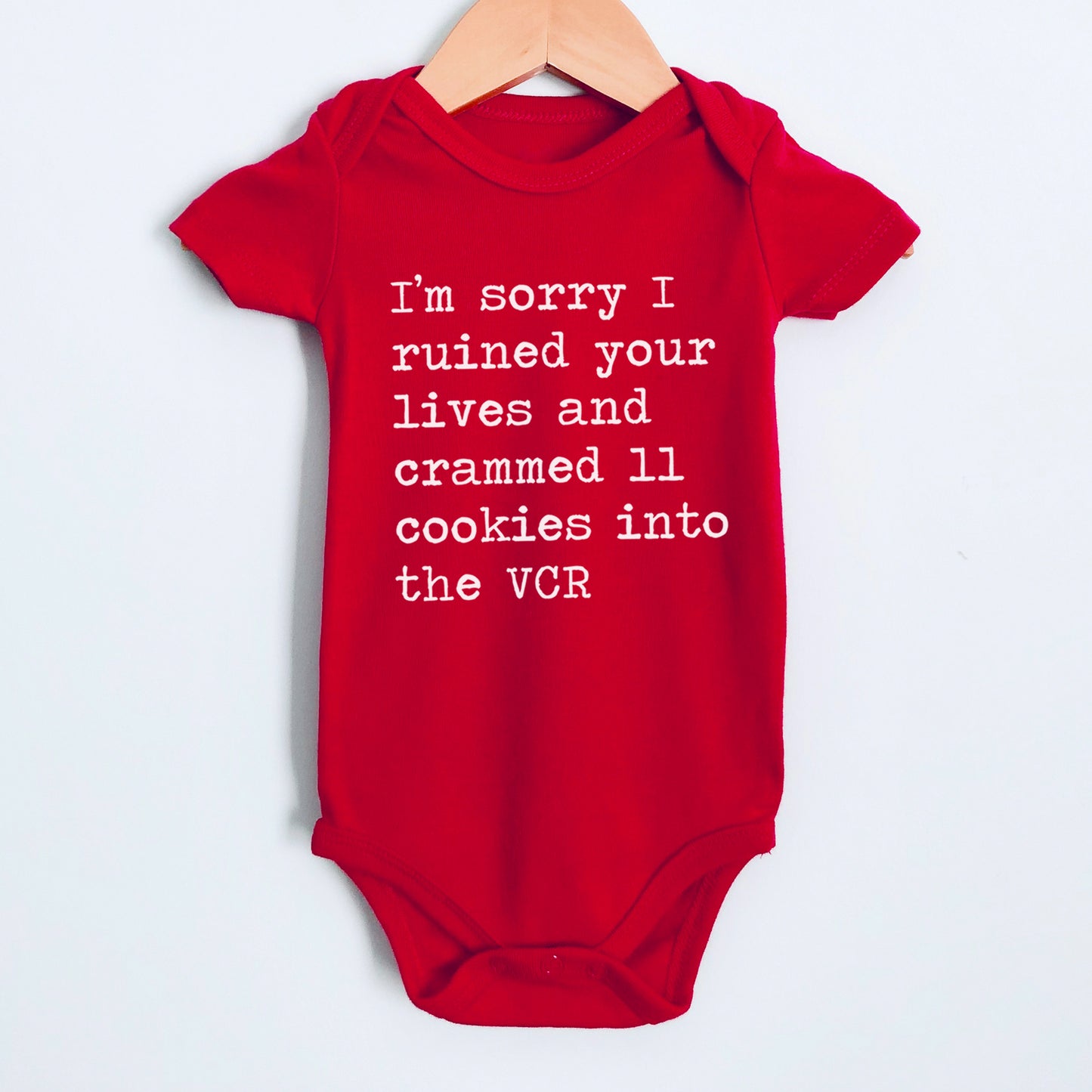 I'm Sorry I Ruined Your Lives And Crammed 11 Cookies Into The VCR - Short Sleeve Kids Shirt