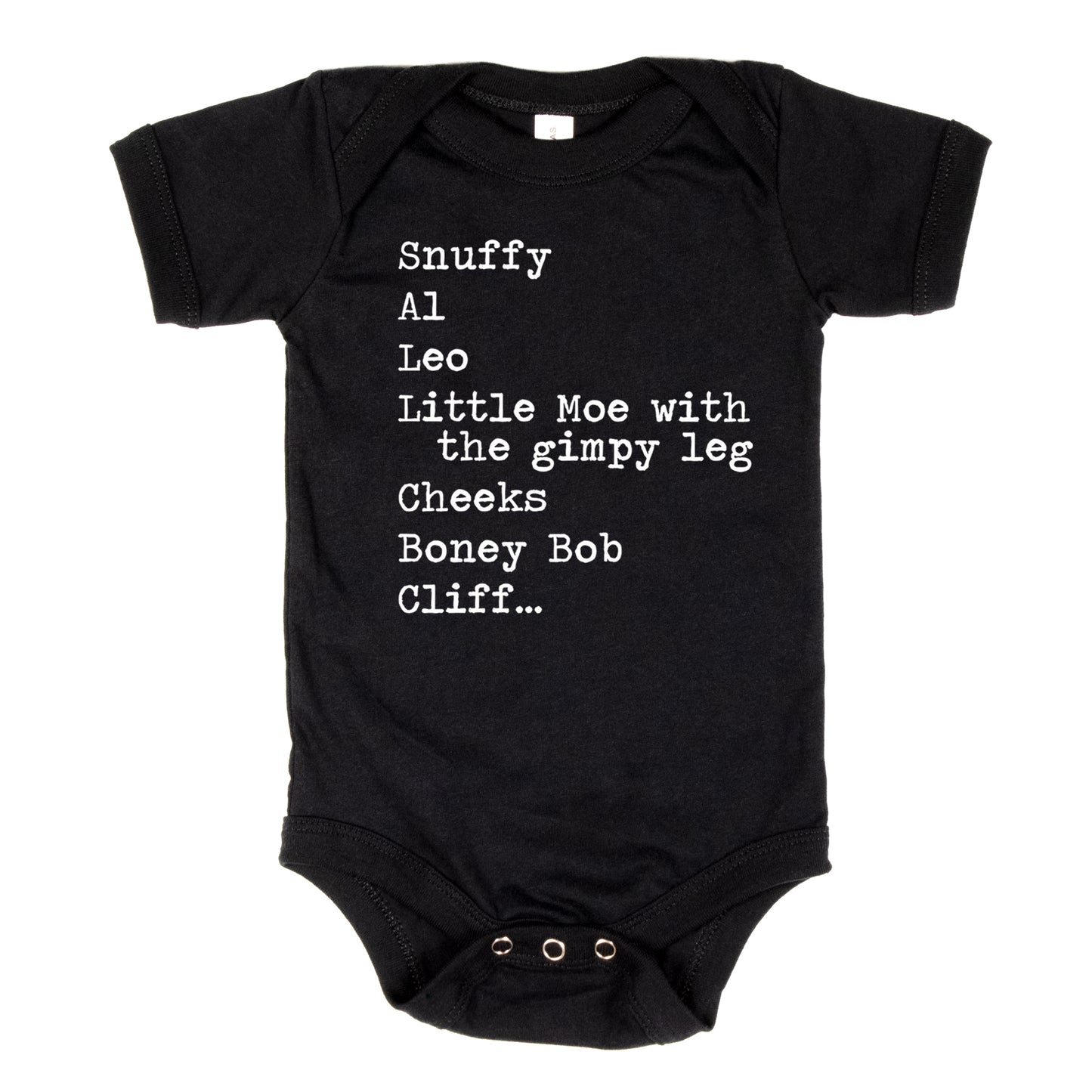 Snuffy Al Leo Little Moe with The Gimpy Leg - Short Sleeve Kids Shirt