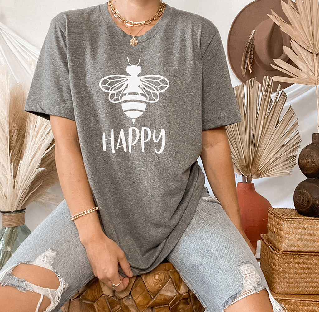 Bee Happy Unisex T-Shirt