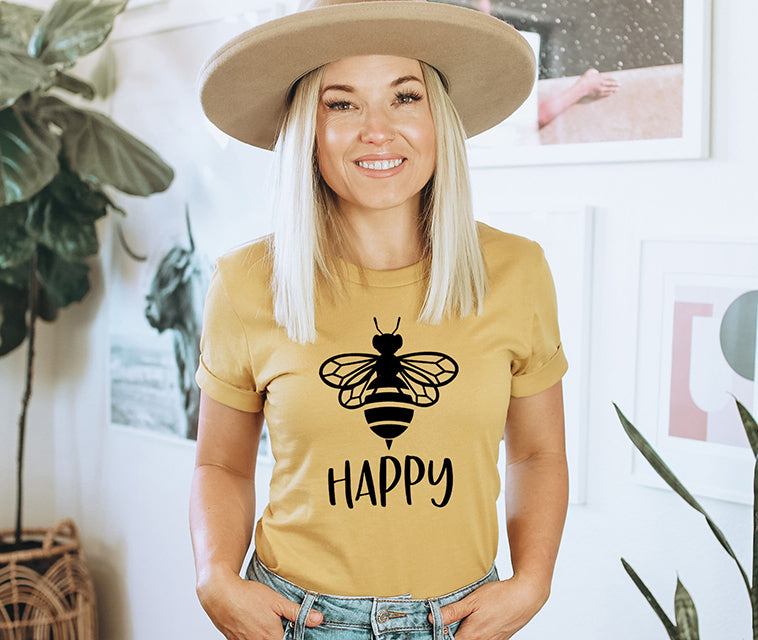 Bee Happy Unisex T-Shirt
