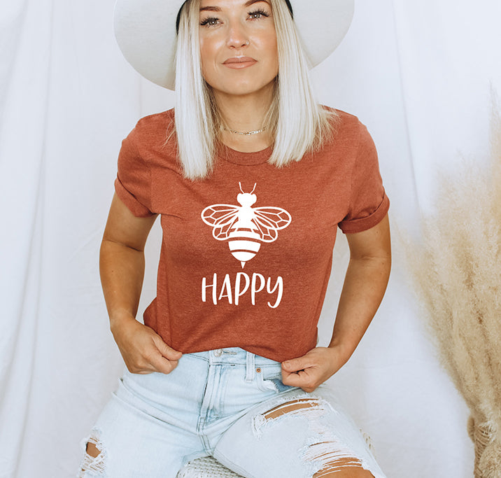 Bee Happy Unisex T-Shirt