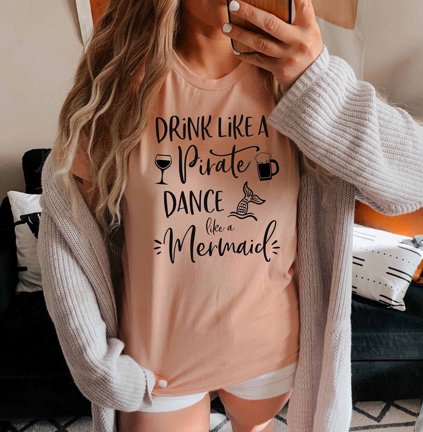 Drink Like A Pirate Dance Like A Mermaid T-Shirt