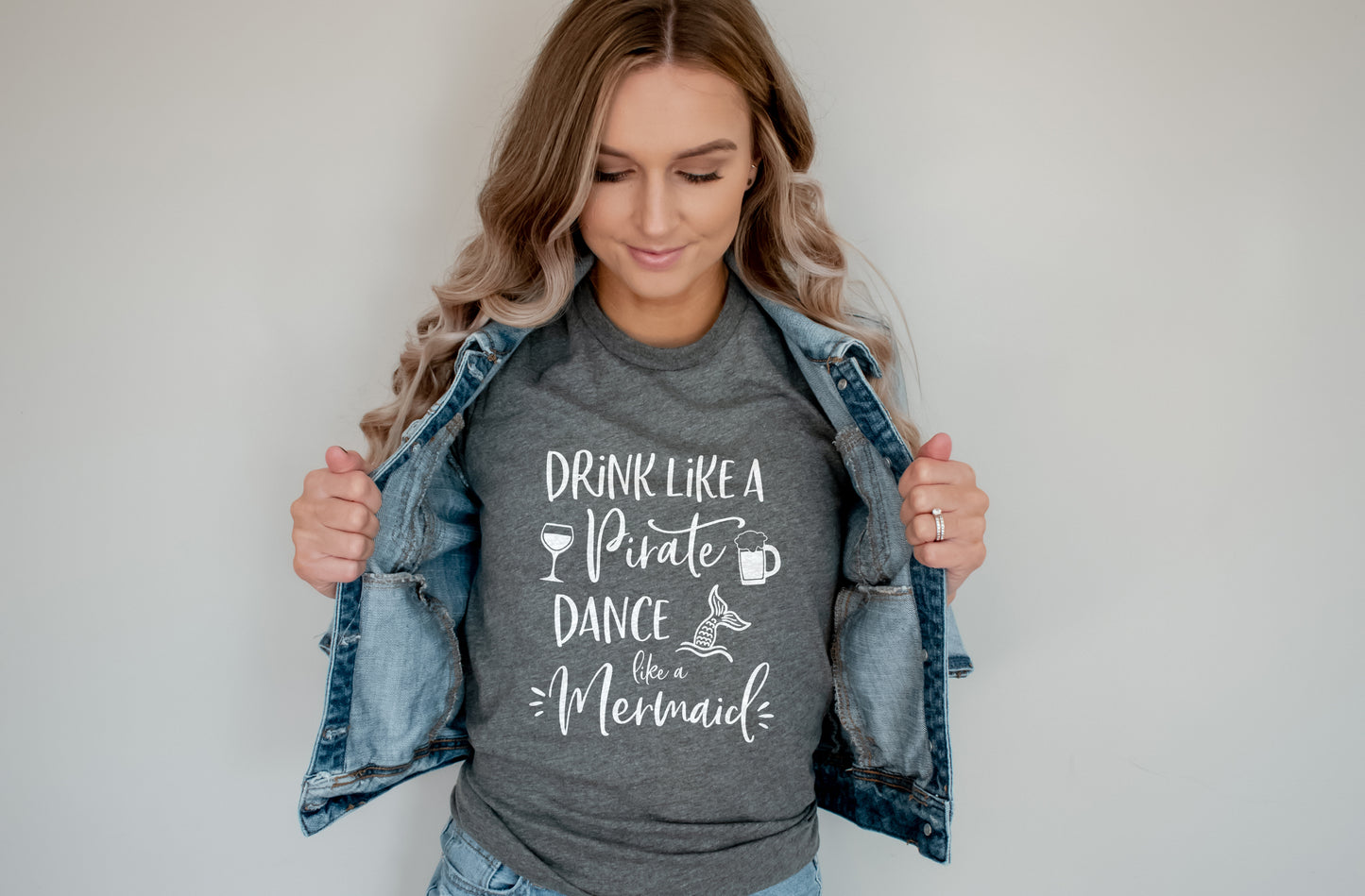 Drink Like A Pirate Dance Like A Mermaid T-Shirt