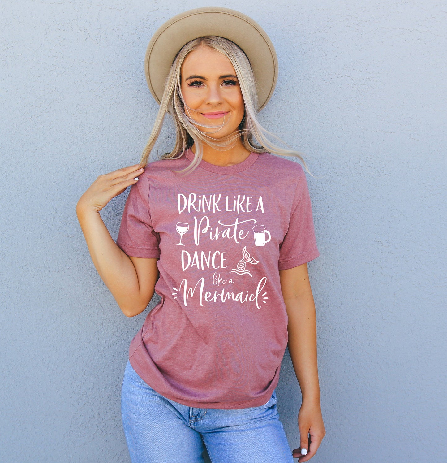 Drink Like A Pirate Dance Like A Mermaid T-Shirt