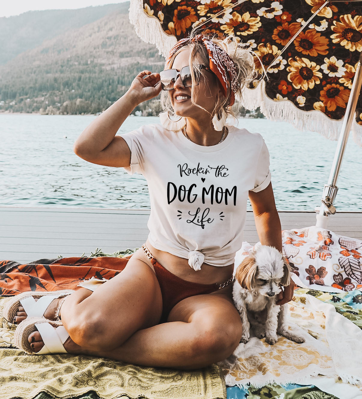 Rockin The Dog Mom Life T-Shirt