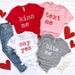 Valentine's Day Typewriter Quotes Matching Group Shirts