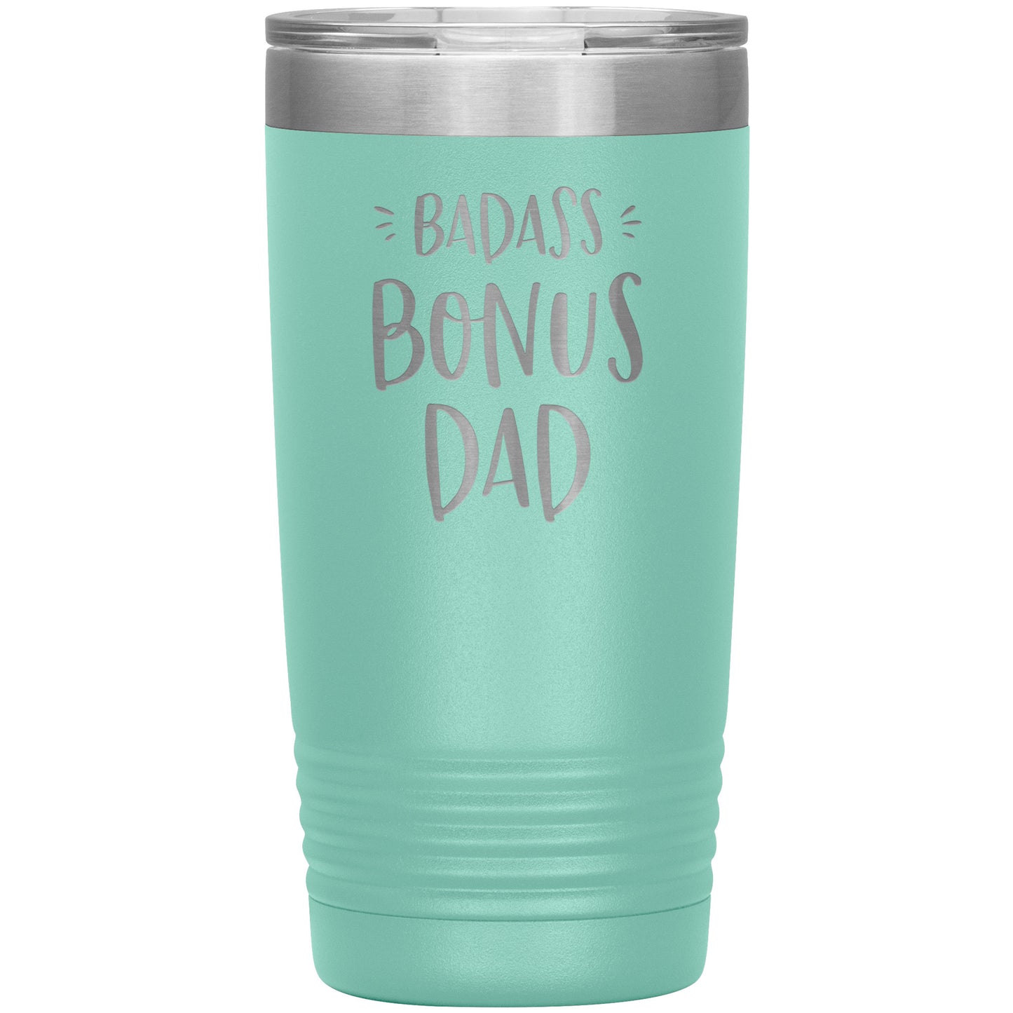 Badass Bonus Dad 20 oz Laser Etched Tumbler