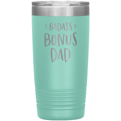Badass Bonus Dad 20 oz Laser Etched Tumbler