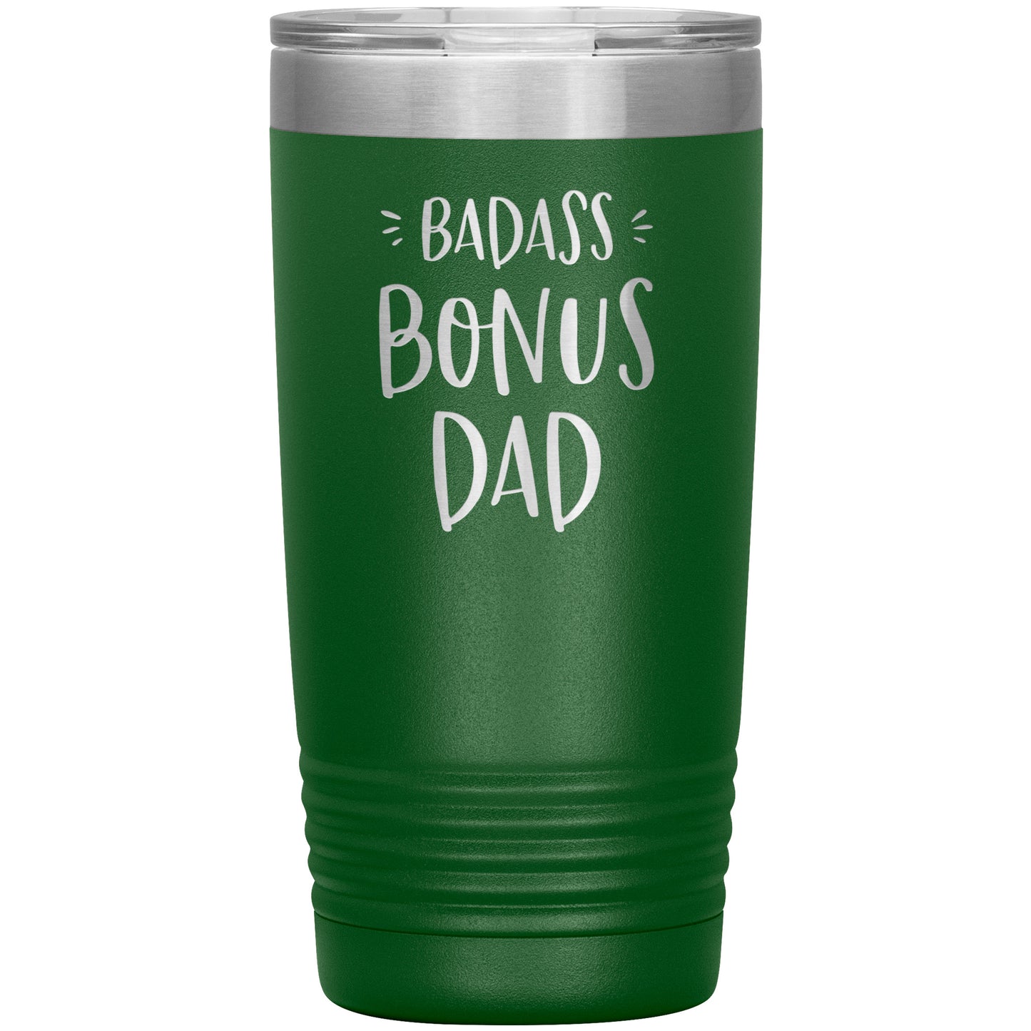 Badass Bonus Dad 20 oz Laser Etched Tumbler