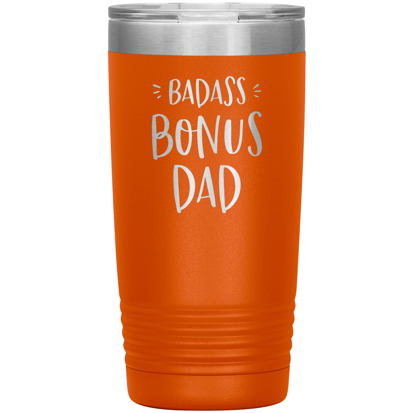 Badass Bonus Dad 20 oz Laser Etched Tumbler