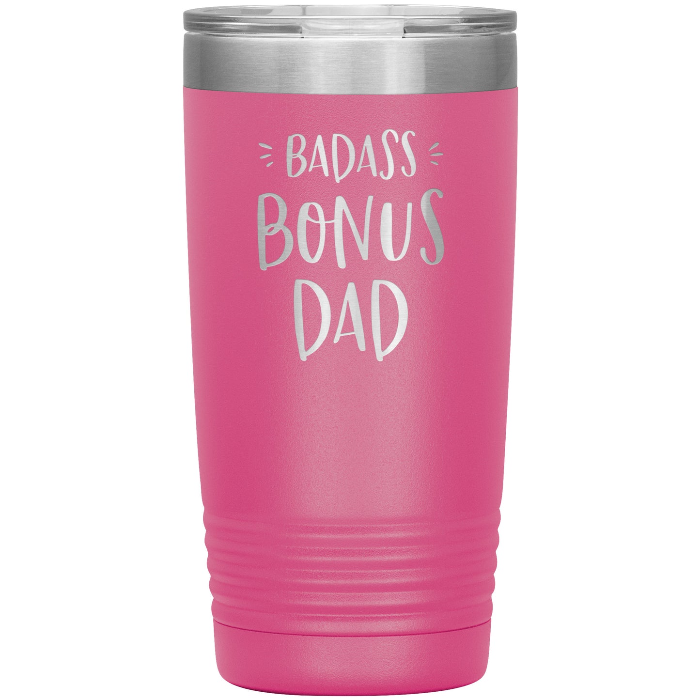 Badass Bonus Dad 20 oz Laser Etched Tumbler