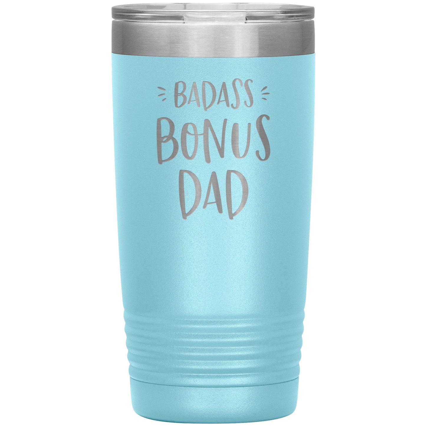 Badass Bonus Dad 20 oz Laser Etched Tumbler