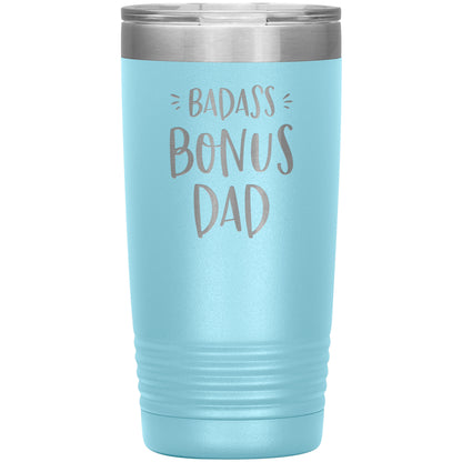 Badass Bonus Dad 20 oz Laser Etched Tumbler