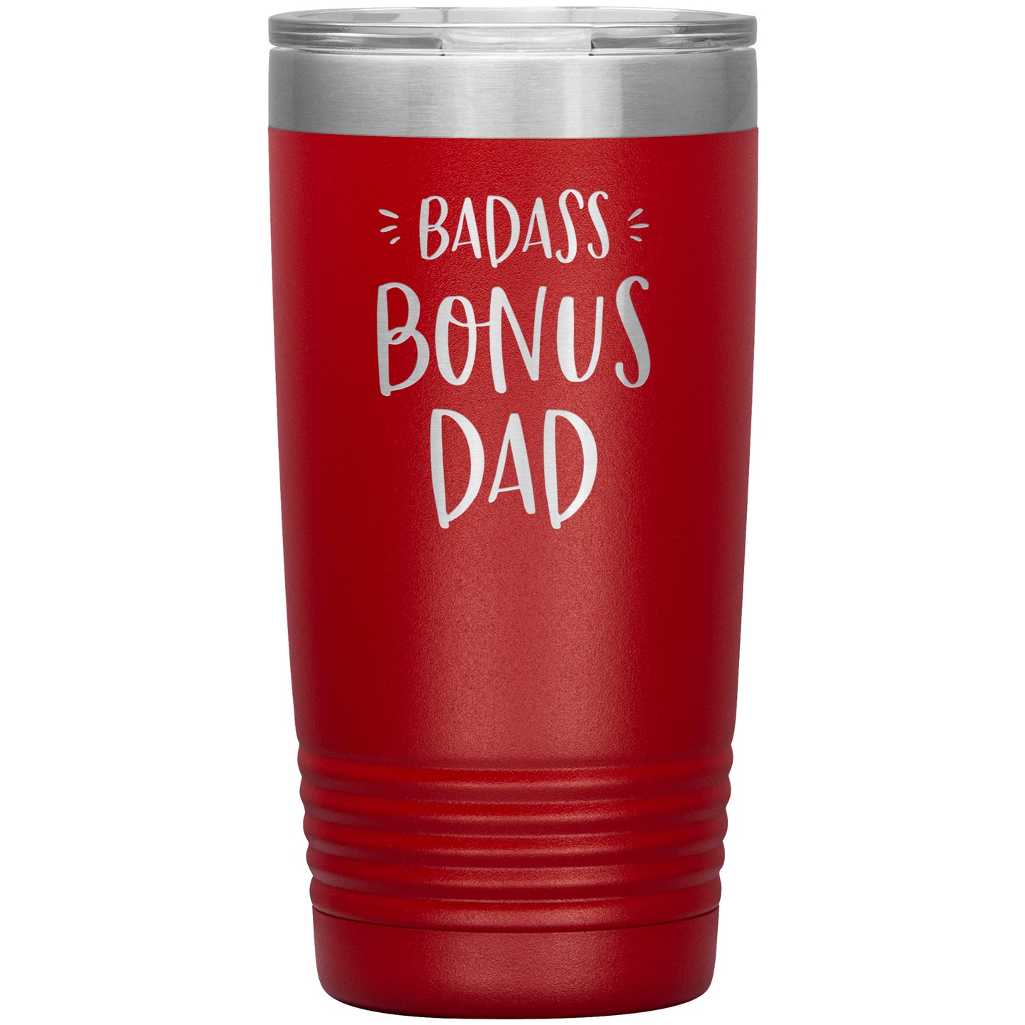 Badass Bonus Dad 20 oz Laser Etched Tumbler