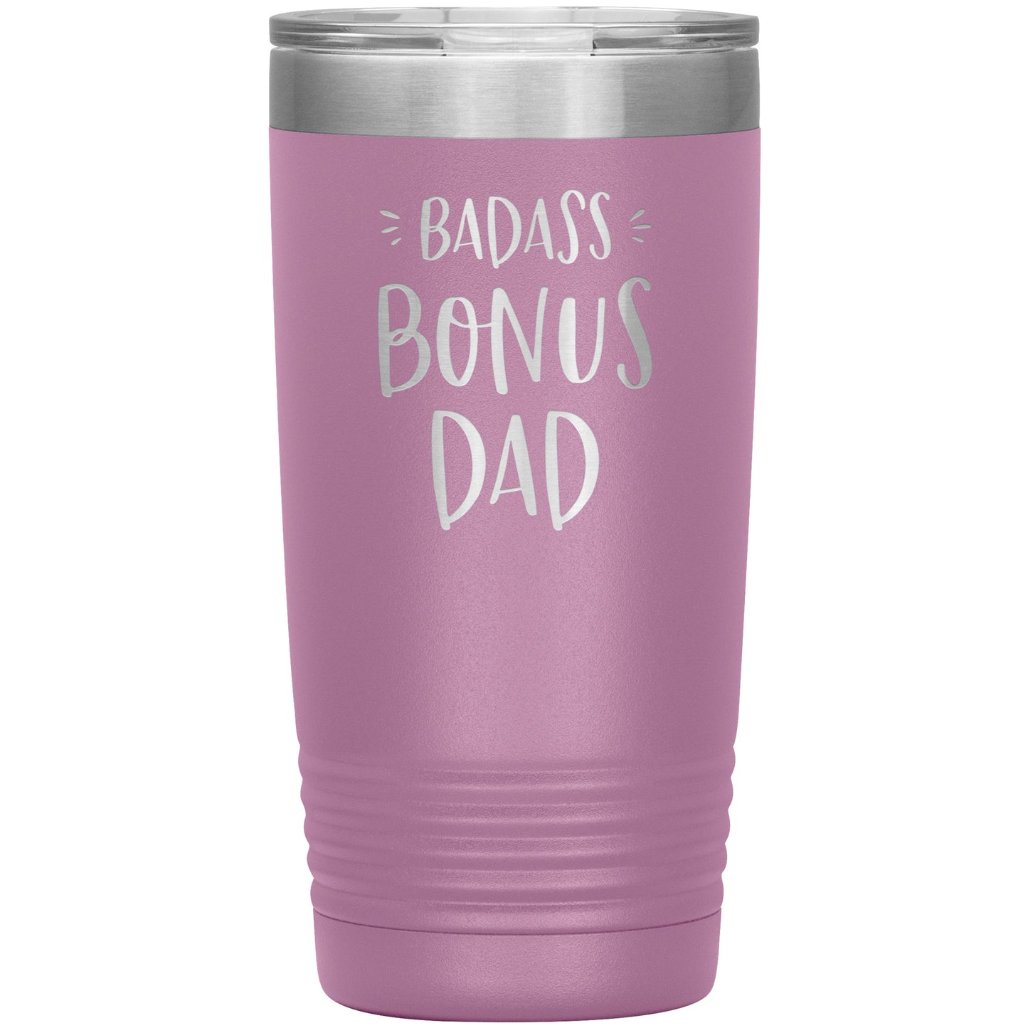 Badass Bonus Dad 20 oz Laser Etched Tumbler