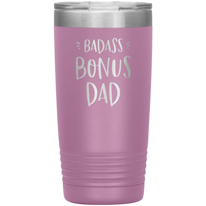 Badass Bonus Dad 20 oz Laser Etched Tumbler