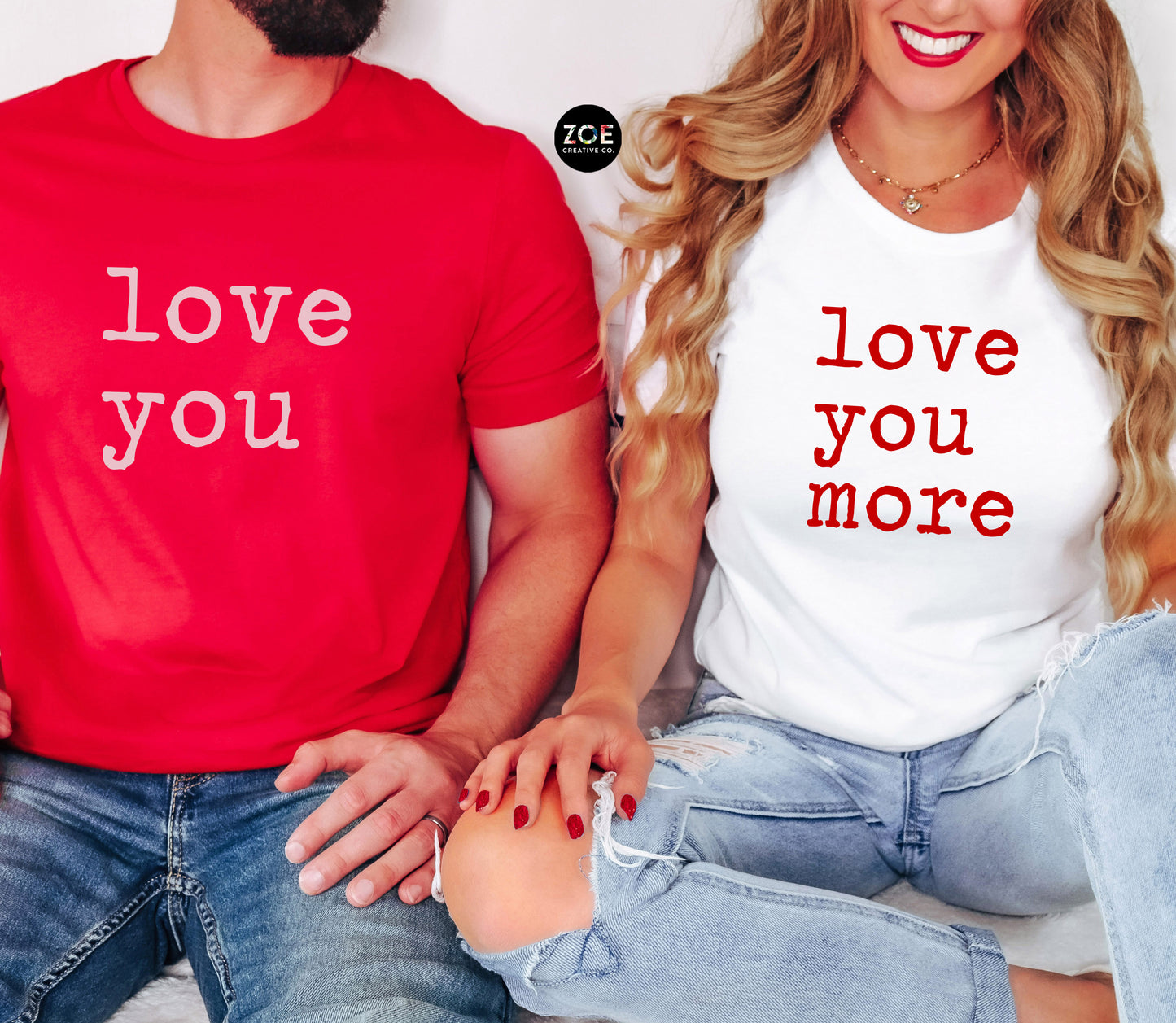 Valentine's Day Typewriter Quotes Matching Group Shirts