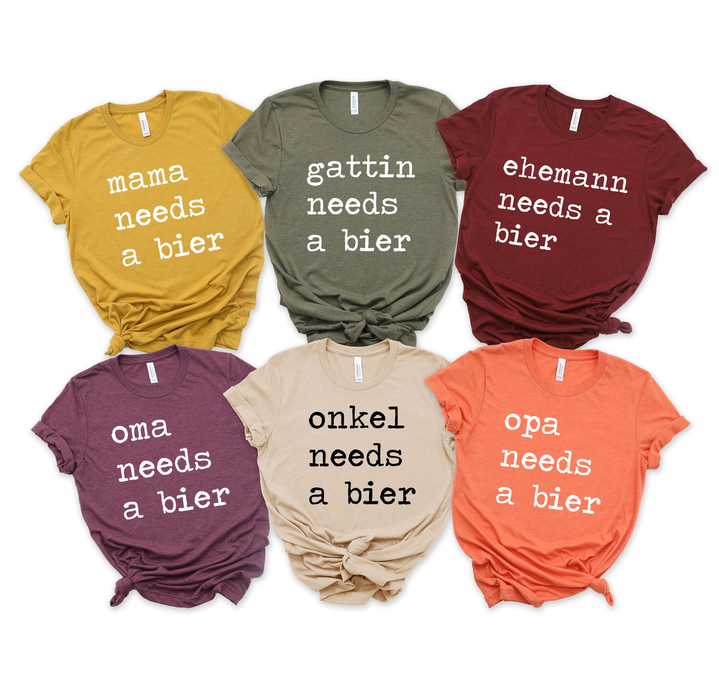 Oktoberfest Shirts with Funny Matching Group Pun Quotes