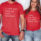 Valentine's Day Typewriter Quotes Matching Group Shirts