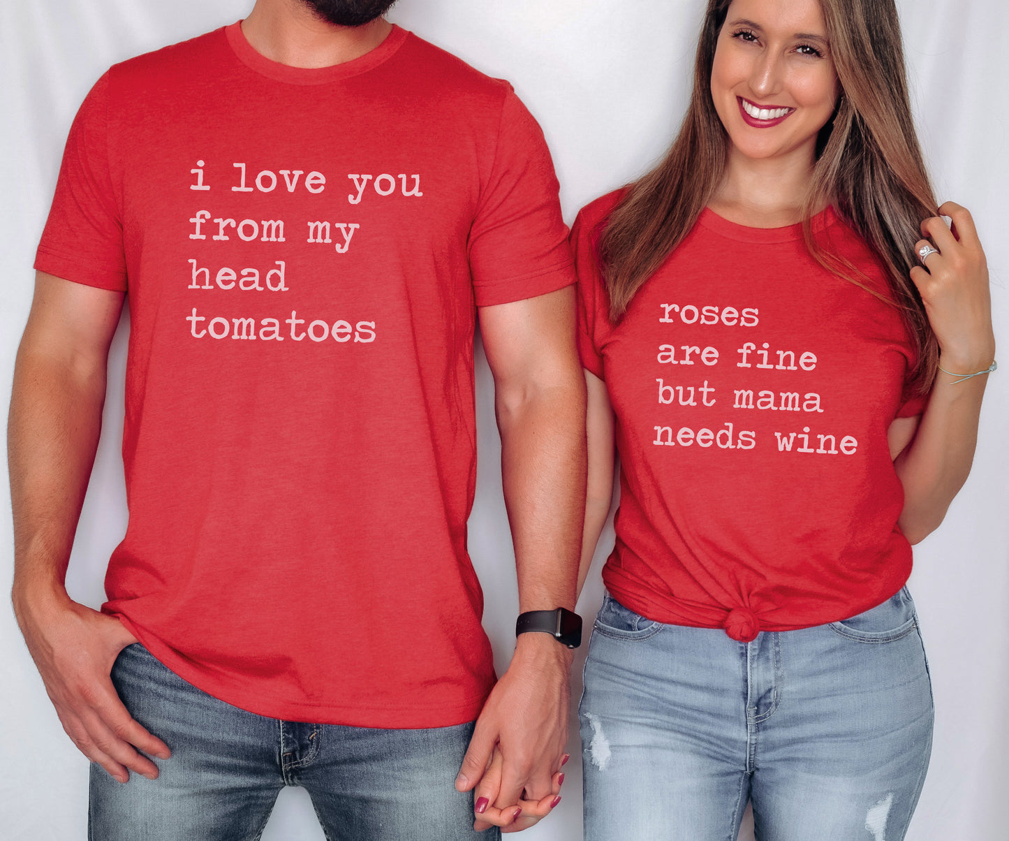 Valentine's Day Typewriter Quotes Matching Group Shirts