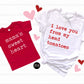 Valentine's Day Typewriter Quotes Matching Group Shirts