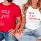 Valentine's Day Typewriter Quotes Matching Group Shirts