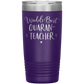 World's Best Quaran-Teacher 20 Oz Laser Etched Tumbler