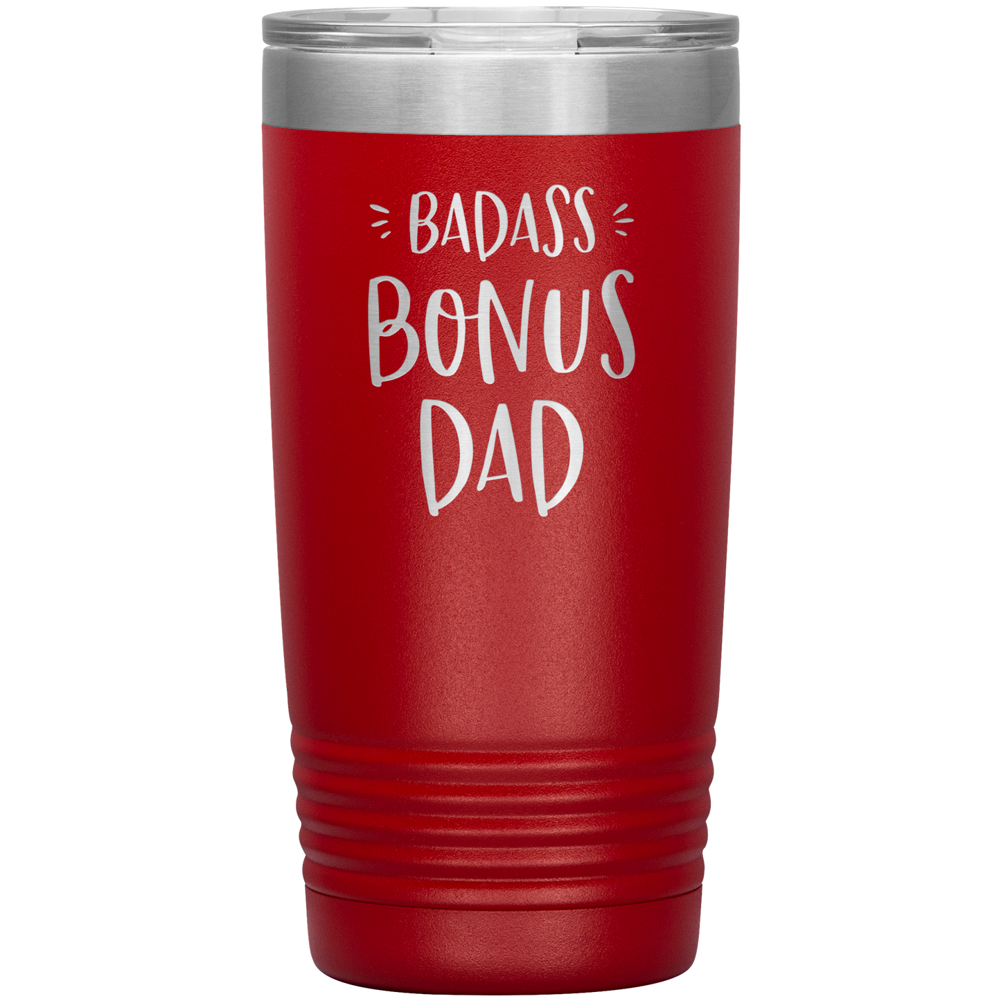 Badass Bonus Dad 20 oz Laser Etched Tumbler