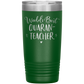 World's Best Quaran-Teacher 20 Oz Laser Etched Tumbler