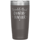 World's Best Quaran-Teacher 20 Oz Laser Etched Tumbler