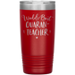 World's Best Quaran-Teacher 20 Oz Laser Etched Tumbler