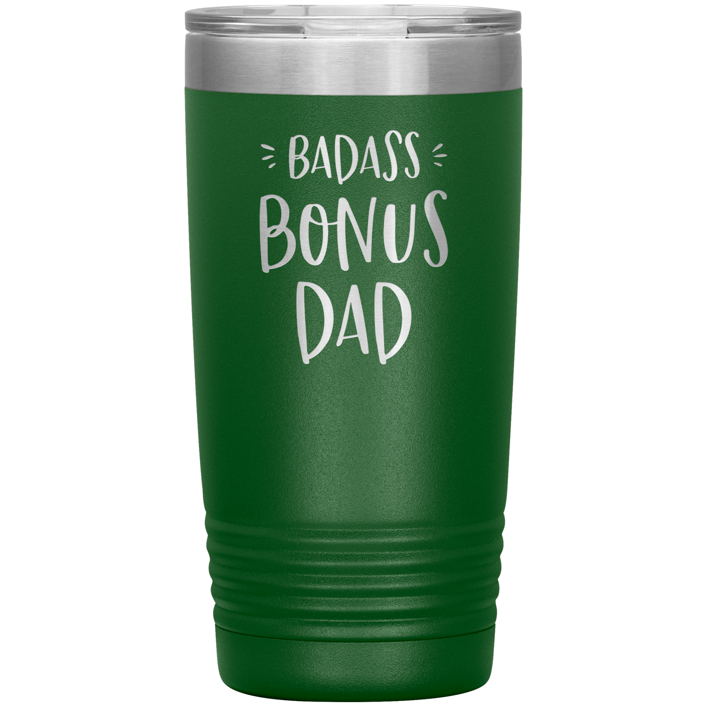 Badass Bonus Dad 20 oz Laser Etched Tumbler