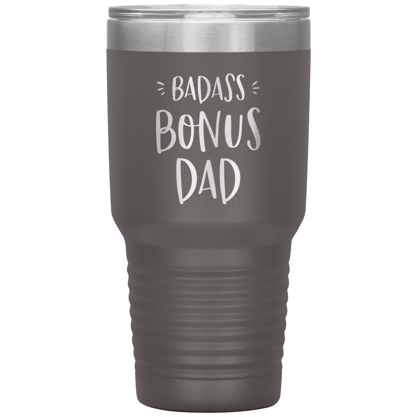 Badass Bonus Dad 30 oz Laser Etched Tumbler