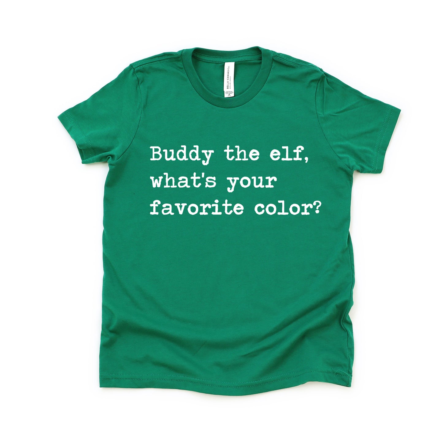 Buddy The Elf What's Your Favorite Color - Short Sleeve Kids Shirt