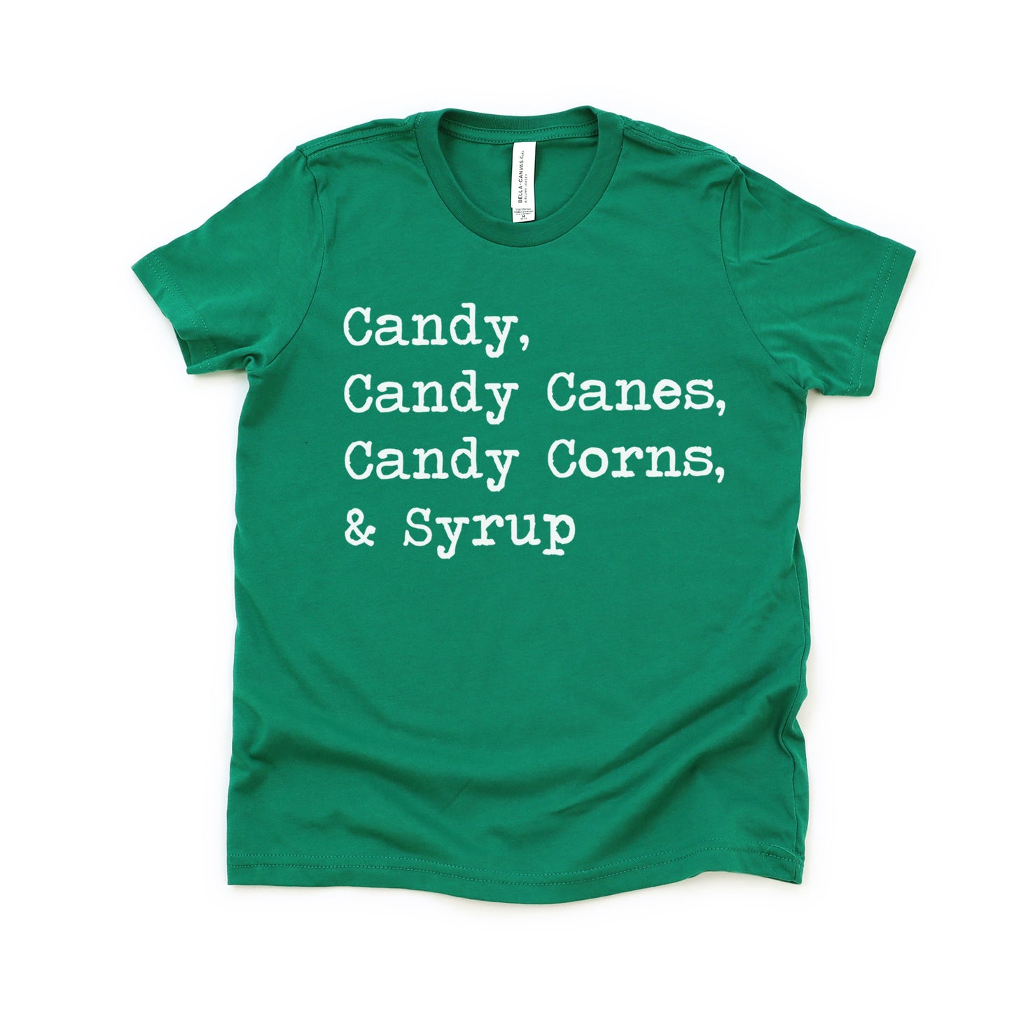 Candy, Candy Canes, Candy Corns & Syrup - Short Sleeve Kids Shirt