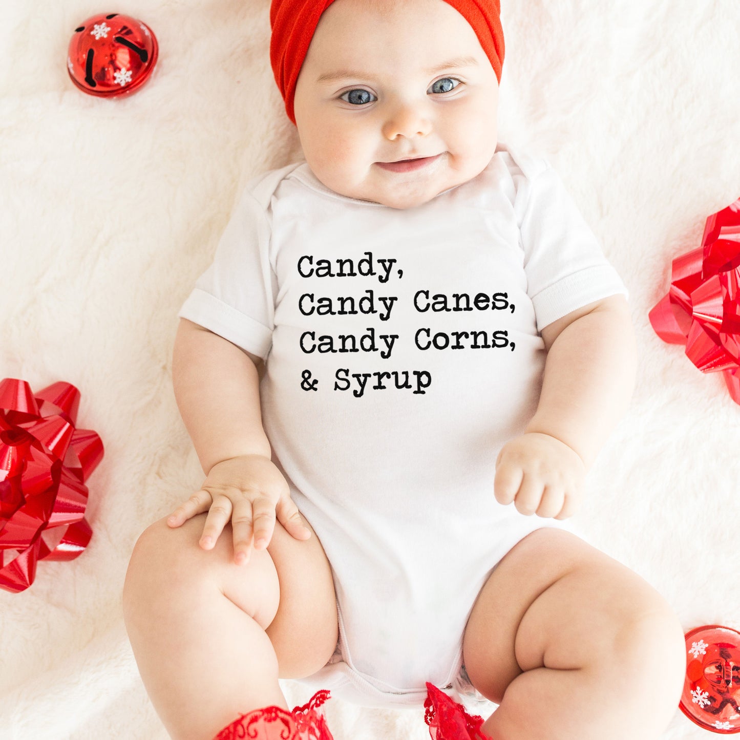 Candy, Candy Canes, Candy Corns & Syrup - Short Sleeve Kids Shirt